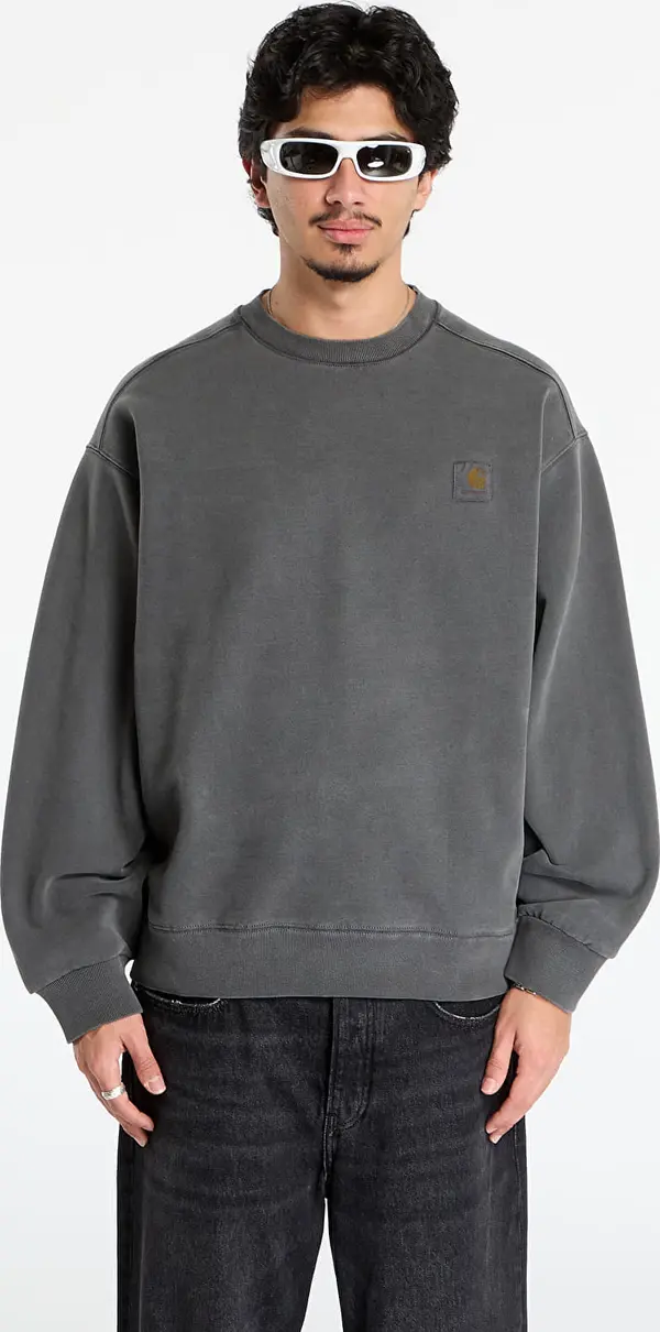 Carhartt WIP Mikina Carhartt WIP Vista Sweat UNISEX Black Garment Dyed XL