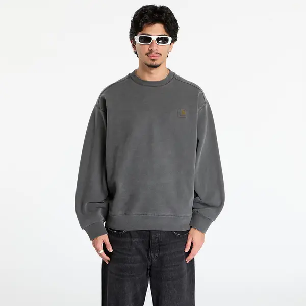 Carhartt WIP Mikina Carhartt WIP Vista Sweat UNISEX Black Garment Dyed XS