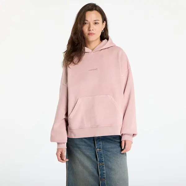 Carhartt WIP Mikina Carhartt WIP W' Hooded Benton Sweat Glassy Pink Garment Dyed M