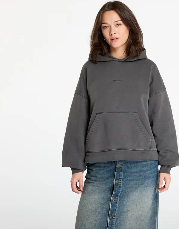 Carhartt WIP Mikina Carhartt WIP W' Hooded Benton Sweat Graphite Garment Dyed XS