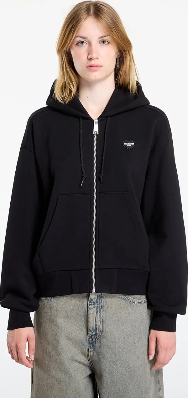 Carhartt WIP Mikina Carhartt WIP W' Hooded Heart II Hartt Jacket Black L