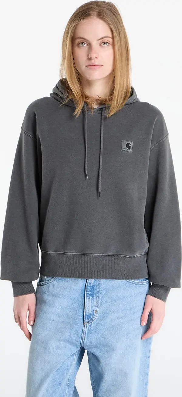 Carhartt WIP Mikina Carhartt WIP W' Hooded Nelson Sweat Black Garment Dyed XS