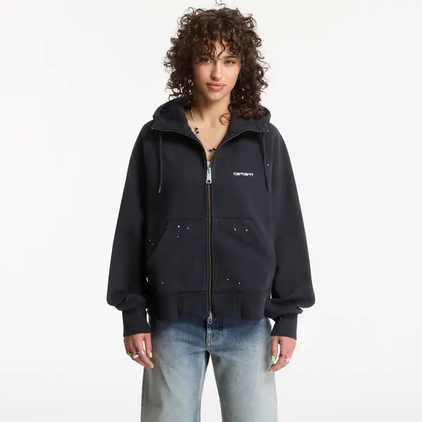 Carhartt WIP Mikina Carhartt WIP W' Hooded Painter Jacket Black Destroy Wash, Splatter L