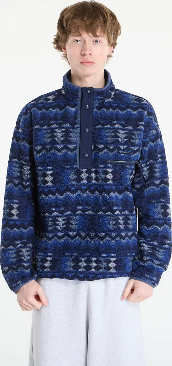 Columbia Mikina Columbia Helvetia™ Half Snap Fleece With Print Mountain Blue/ Retrotree L