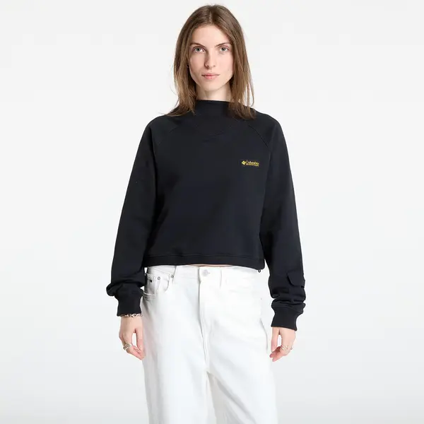 Columbia Mikina Columbia High Cascades™ Crop French Terry LS Black XS