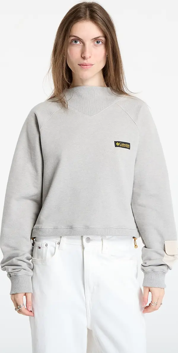 Columbia Mikina Columbia High Cascades™ Crop French Terry LS Dark Stone L