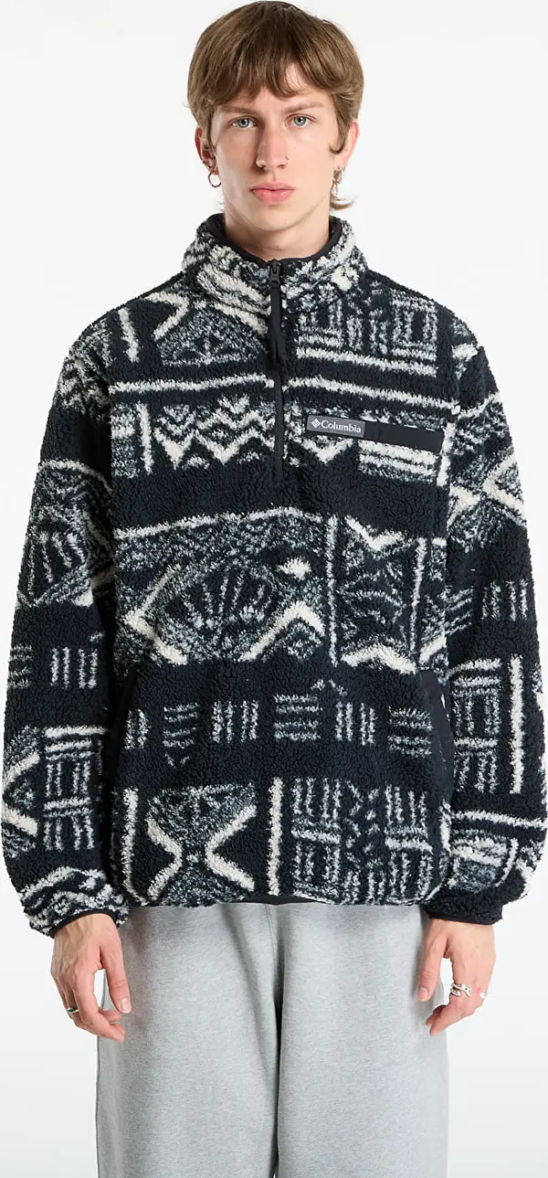 Columbia Mikina Columbia Rugged Ridge™ High Pile Half Zip Black Deschutes Days M