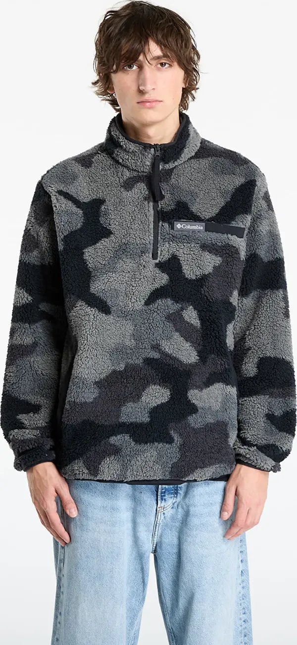 Columbia Mikina Columbia Rugged Ridge™ High Pile Half Zip Black Mod Camo S
