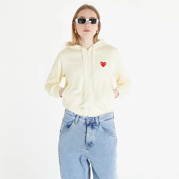 Comme des Garçons PLAY Mikina Comme des Garçons PLAY Sweatshirt Knit Ivory M