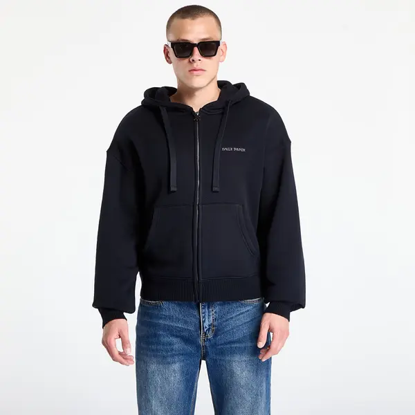 Daily Paper Mikina Daily Paper Boxy Zip Up Hoodie Black S