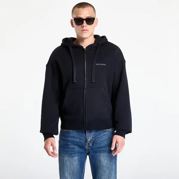 Daily Paper Mikina Daily Paper Boxy Zip Up Hoodie Black XL