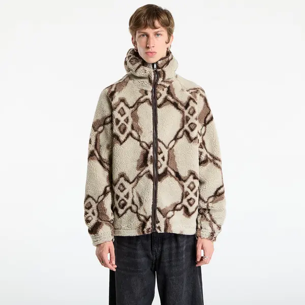 Daily Paper Mikina Daily Paper Burned Shield Sherpa Hoodie Off White XS