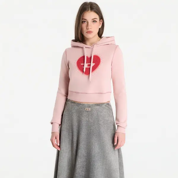 DIESEL Mikina Diesel F-Slimmy-Hood-S5 Sweatshirt Pale Mauve L