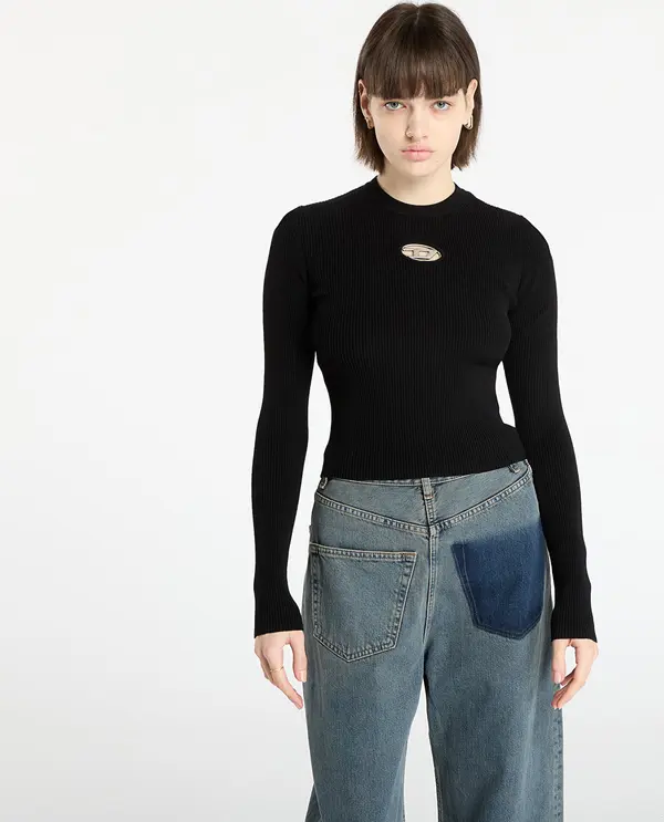 Diesel Mikina DIESEL M-Valari Knitwear Black XS