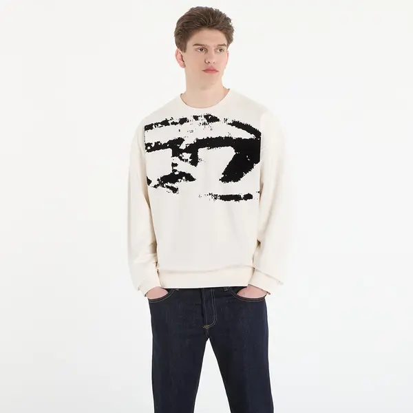 DIESEL Mikina Diesel S-Boxt-N5 Sweatshirt White L