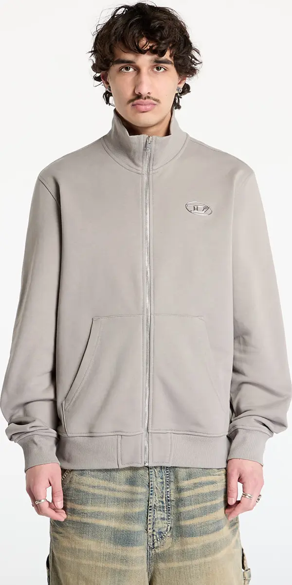 Diesel Mikina Diesel S-Ginni-Zip-Od Sweat-Shirt Frost Gray S