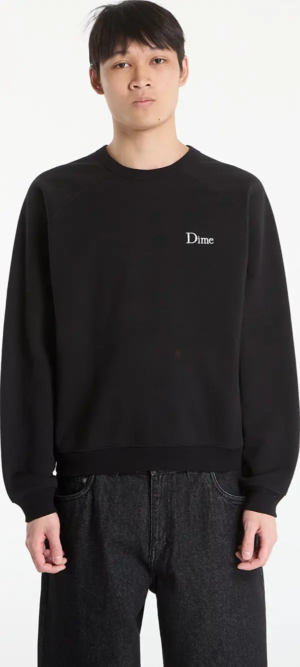 DIME Mikina DIME Classic Small Logo Crewneck UNISEX Black L