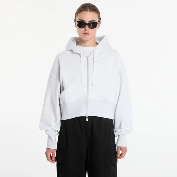DIME Mikina Dime Cropped Zip Hoodie Ash XL