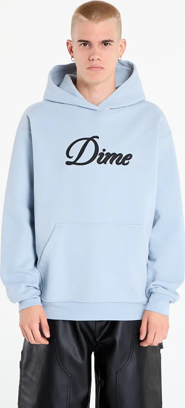 DIME Mikina DIME Cursive Hoodie UNISEX Blue Fog XL