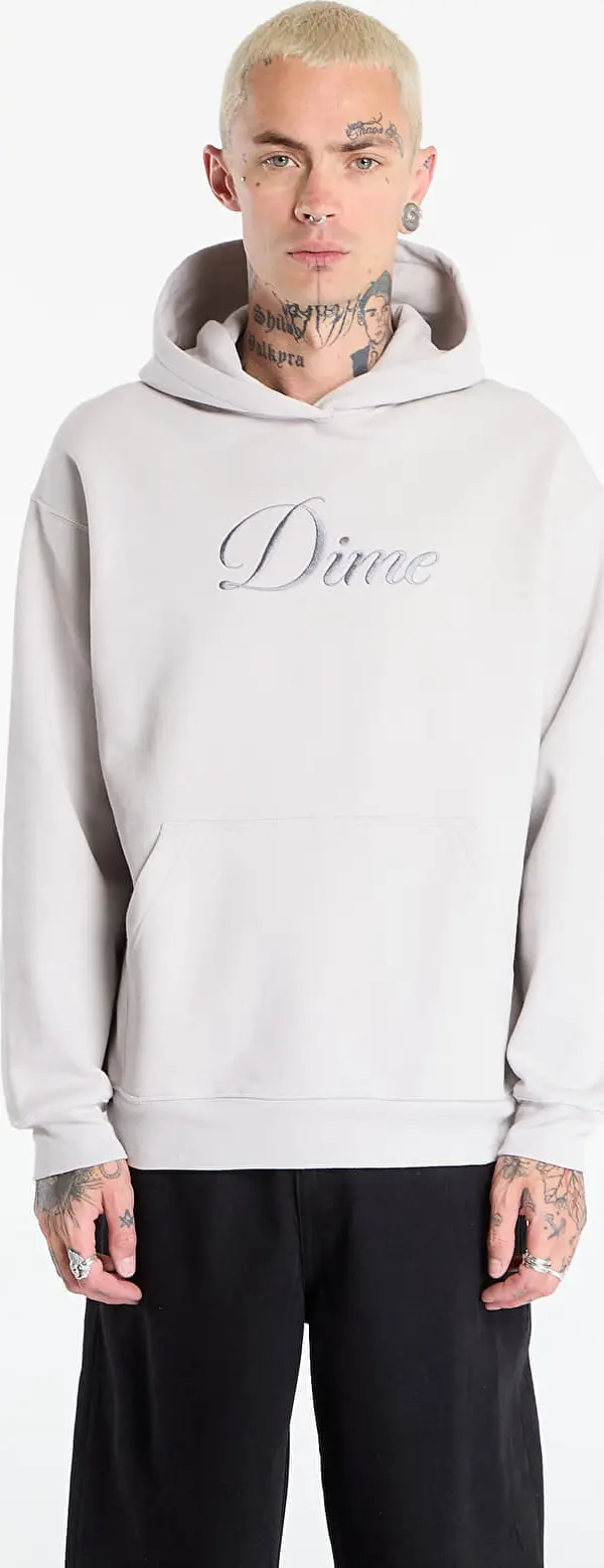 DIME Mikina Dime Cursive Hoodie UNISEX Cement M