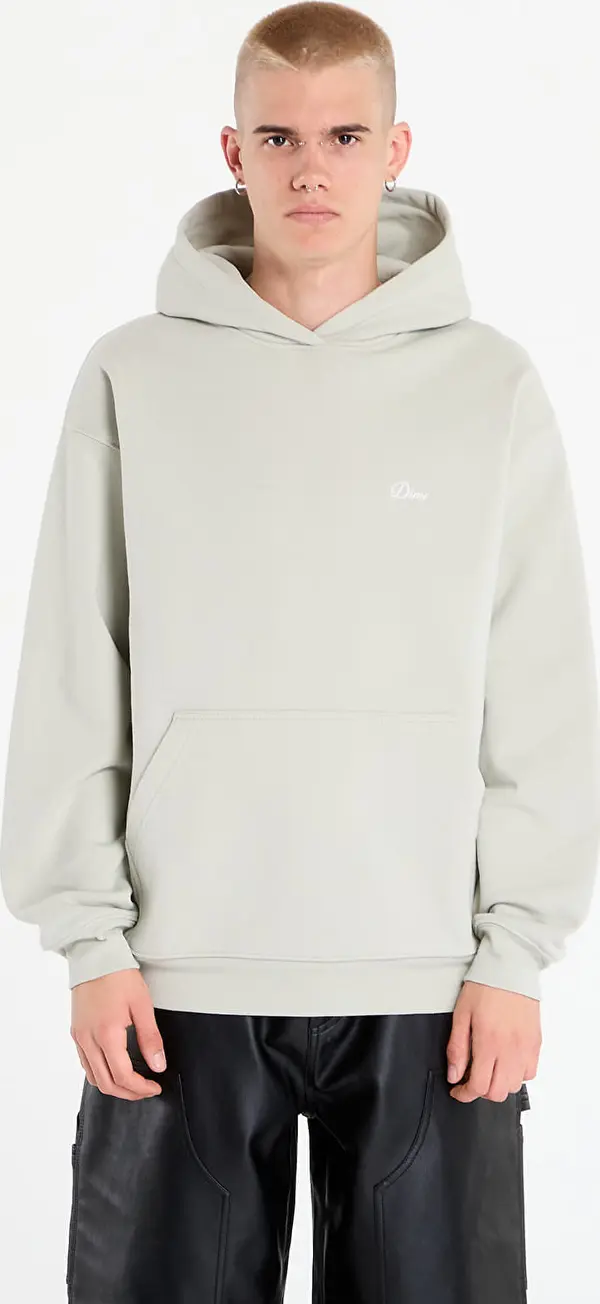 DIME Mikina DIME Cursive Small Logo Hoodie UNISEX Charcoal Moss L