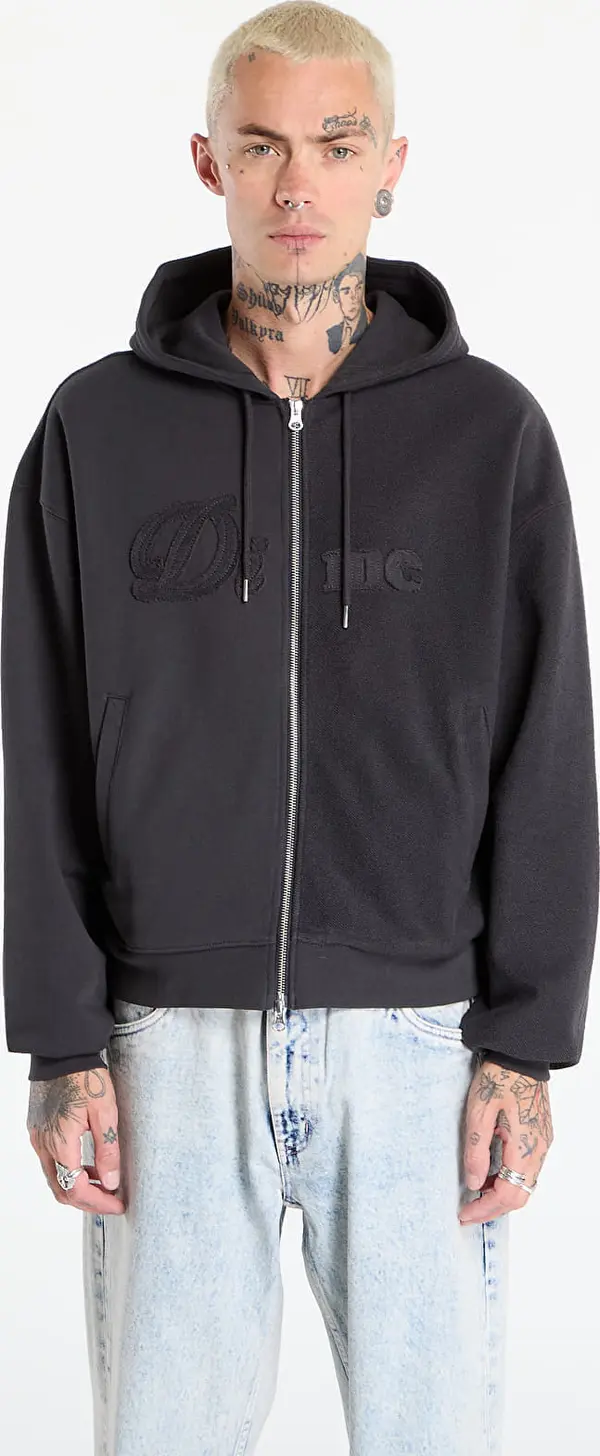 DIME Mikina Dime Reverse French Terry Zip Hoodie UNISEX Vintage Black XL