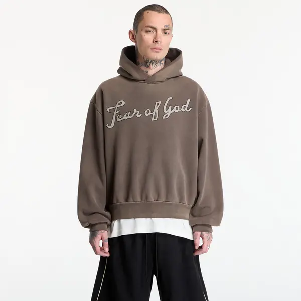 Fear of God Mikina Fear Of God 26 Classic Fit Half Raglan Hoodie Faded Brown L