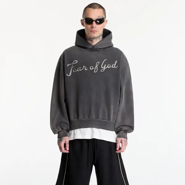 Fear of God Mikina Fear Of God 26 Classic Fit Half Raglan Hoodie Off Black XXL