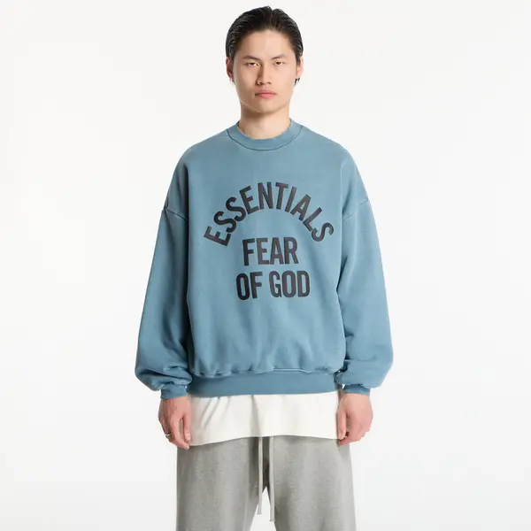 Fear of God Essentials Mikina Fear of God Essentials Campus 90'S Crewneck Sweater Faded Coastal M
