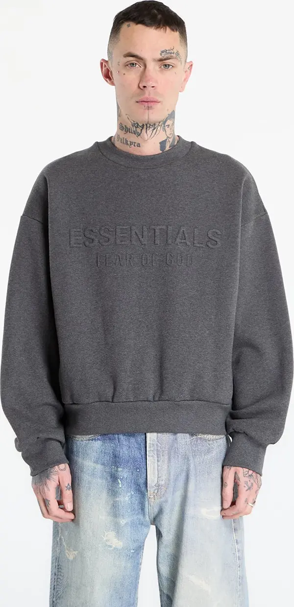 Fear of God Essentials Mikina Fear of God Essentials Classic Crewneck Sweatshirt Charcoal Heather S