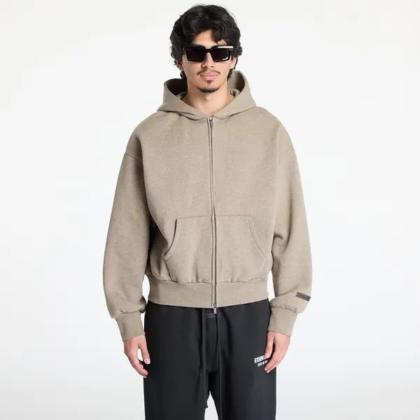 Fear of God Essentials Mikina Fear of God Essentials Classic Fit Fleece Zip Up Hoodie Homestead Heather XL