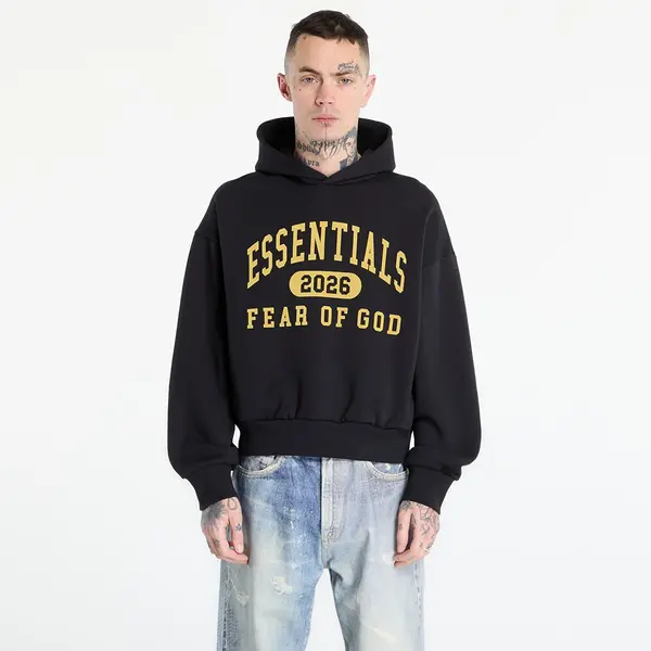 Fear of God Essentials Mikina Fear of God Essentials Classic Hoodie Vintage Black XXL