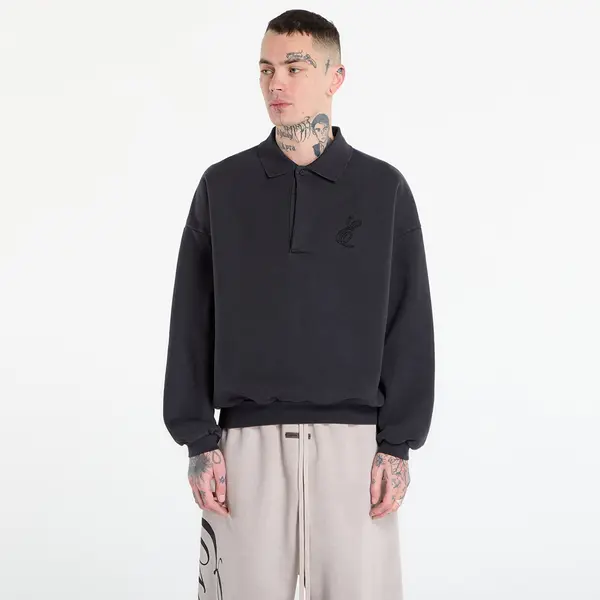 Fear of God Essentials Mikina Fear of God Essentials Classic Polo Sweatshirt Vintage Black M