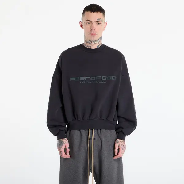 Fear of God Essentials Mikina Fear of God Essentials Cropped Relaxed Sweatshirt Vintage Black XL