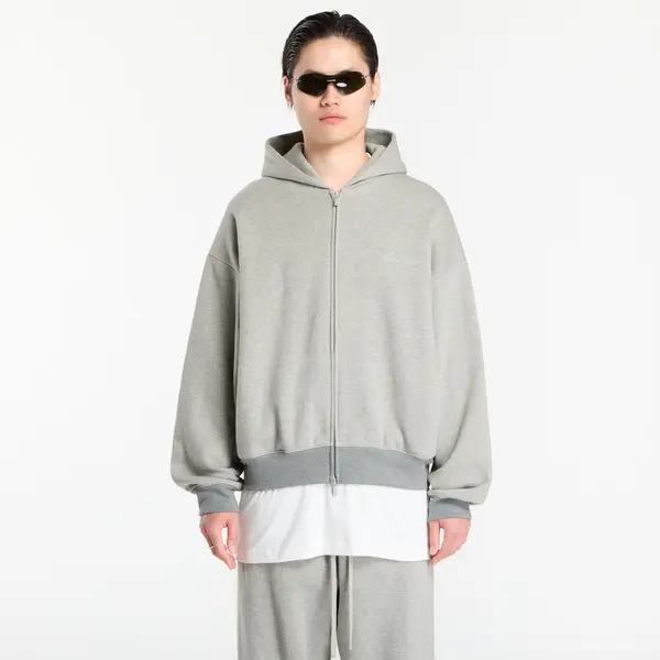 Fear of God Essentials Mikina Fear of God Essentials Signature Classic Full Zip Hoodie Concrete Heather/ Dark Concrete Heather M