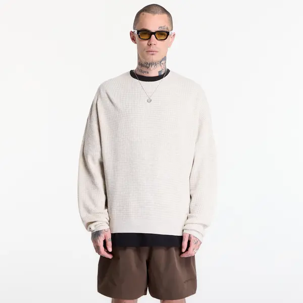Fear of God Essentials Mikina Fear of God Essentials Signature Waffle 90'S Crewneck Oatmeal Heather/ Blk XL