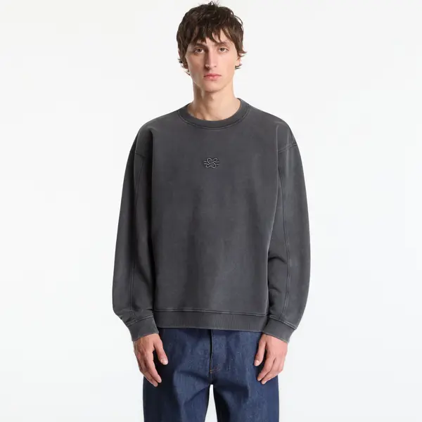 Filling Pieces Mikina Filling Pieces Sweatshirt Boxy Embroidered Vintage Black S