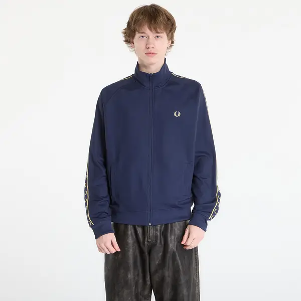 FRED PERRY Mikina FRED PERRY Contrast Tape Track Jacket Tennisb/ Champagn S