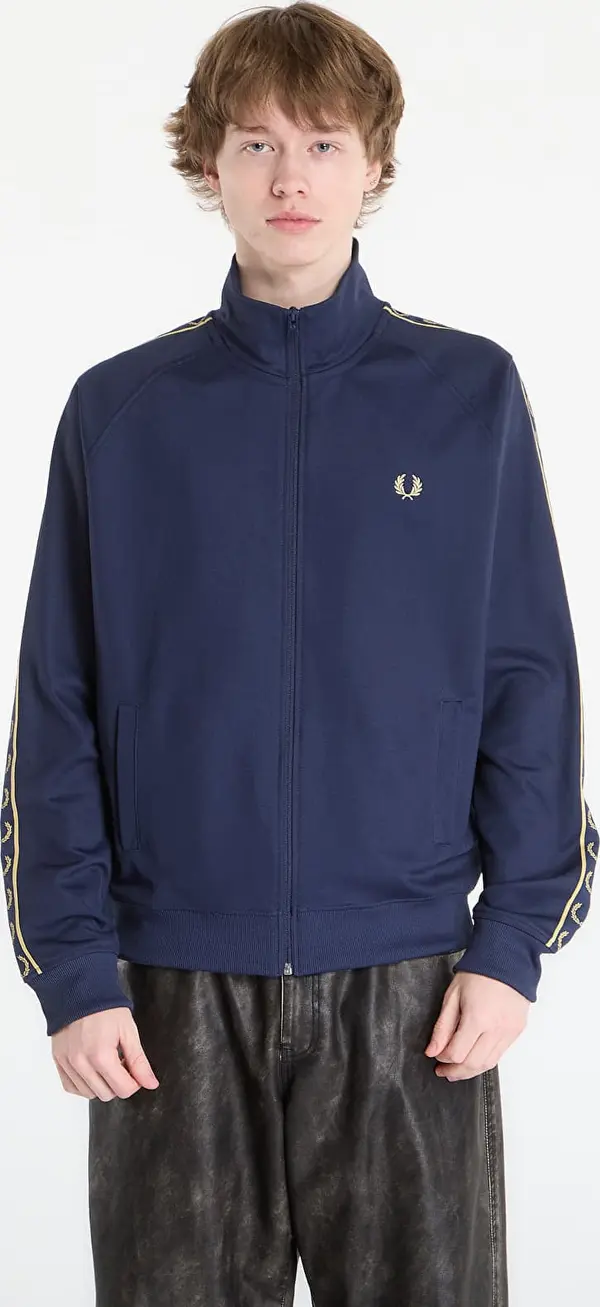 FRED PERRY Mikina FRED PERRY Contrast Tape Track Jacket Tennisb/ Champagn XL