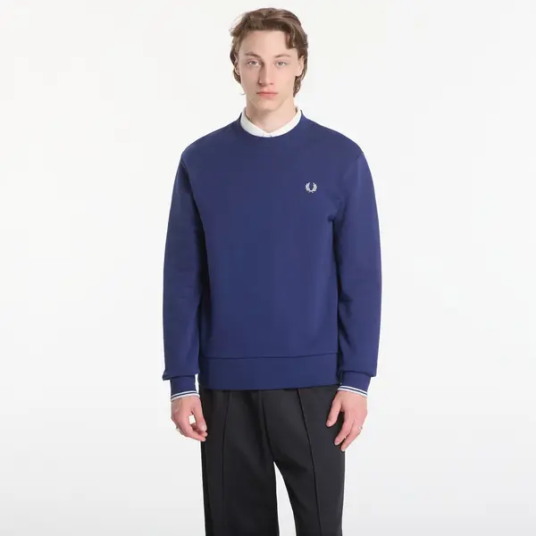 FRED PERRY Mikina Fred Perry Crew Neck Sweatshirt Blue L