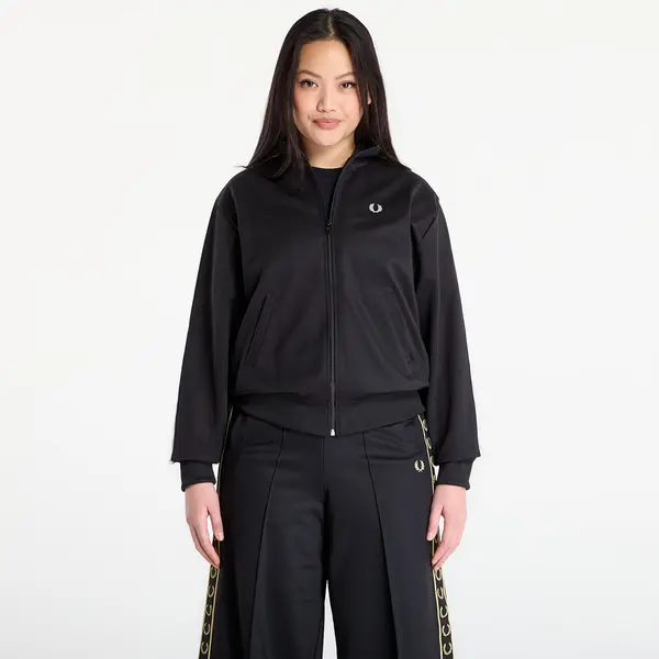 FRED PERRY Mikina FRED PERRY Taped Track Jacket Black 40