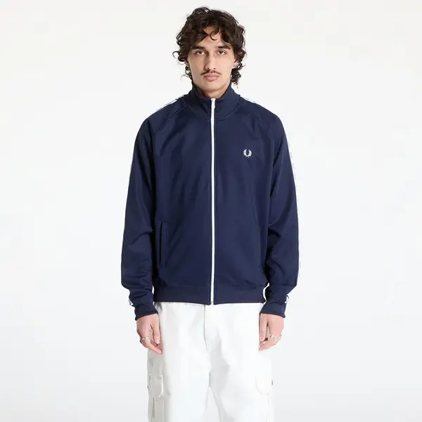 FRED PERRY Mikina FRED PERRY Taped Track Jacket Carbon Blue XL