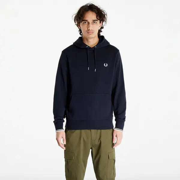 FRED PERRY Mikina FRED PERRY Tipped Hooded Sweatshirt Navy M