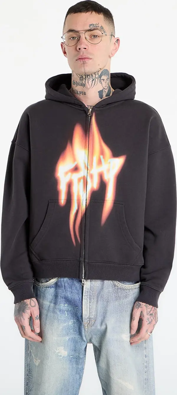 FTSHP Mikina FTSHP Walking Art II. Zip Hoodie UNISEX Dark Grey XL