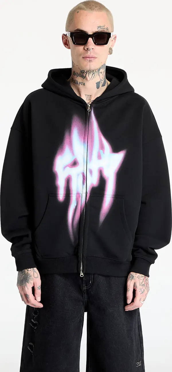 FTSHP Mikina FTSHP Walking Art Zip Hoodie UNISEX Fire Black Ash XS