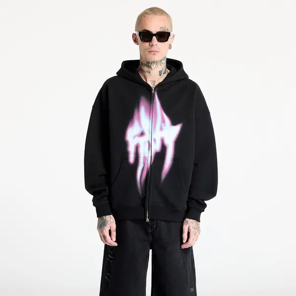 FTSHP Mikina FTSHP Walking Art Zip Hoodie UNISEX Fire Black Ash XS