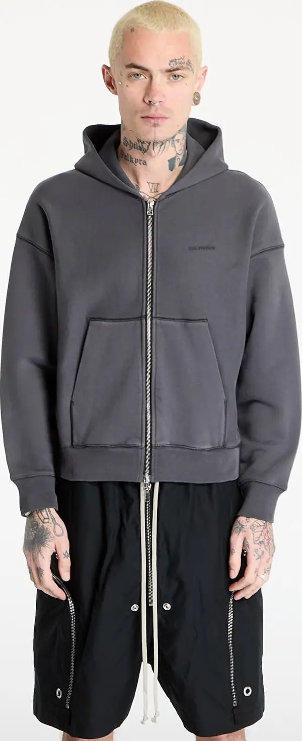 HAL STUDIOS® Mikina HAL STUDIOS® Haus Hooded Zip Sweatshirt UNISEX Washed Black XXL