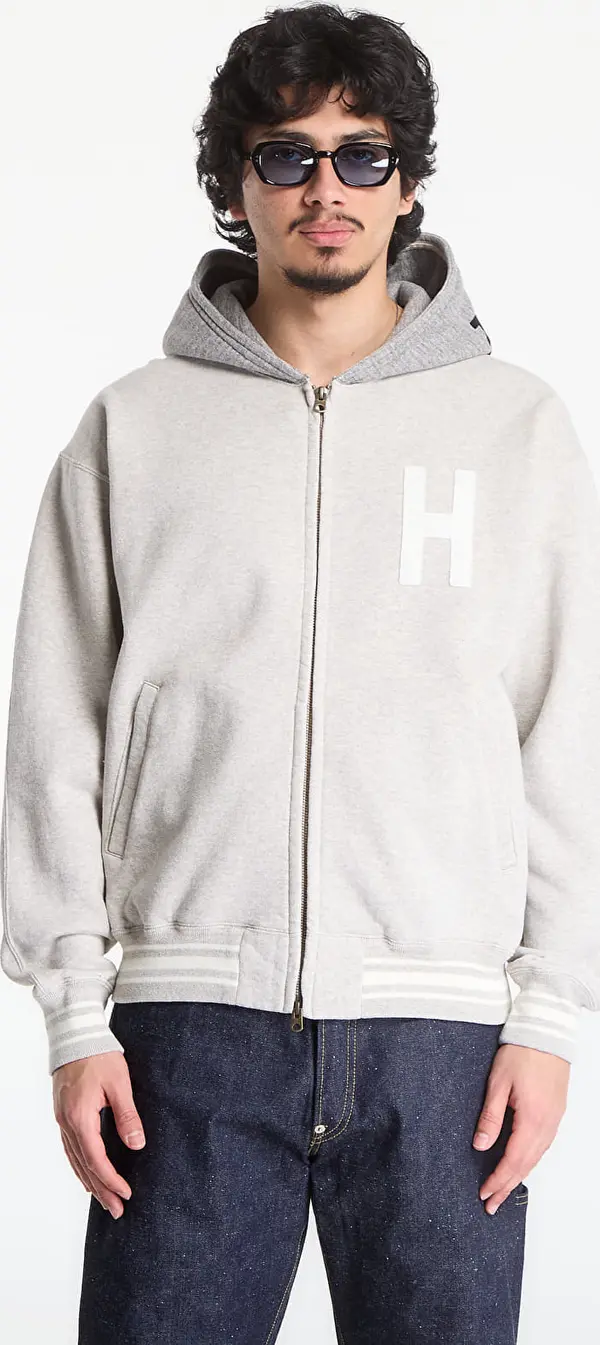 HUMAN MADE Mikina HUMAN MADE Zip-Up Hoodie Gray L