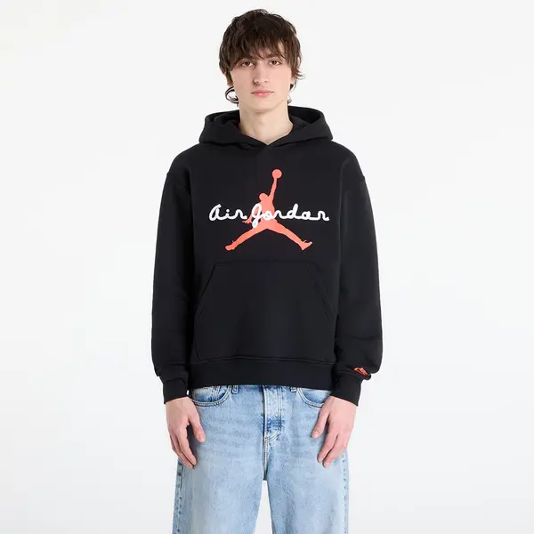 Jordan Mikina Jordan Brooklyn Fleece Men's Pullover Hoodie Black/ Infrared 23 M