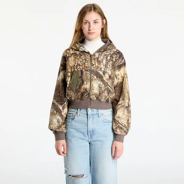 Jordan Mikina Jordan Brooklyn Fleece Women's Realtree Mod Crop Full-Zip Hoodie Sail/ Sail M